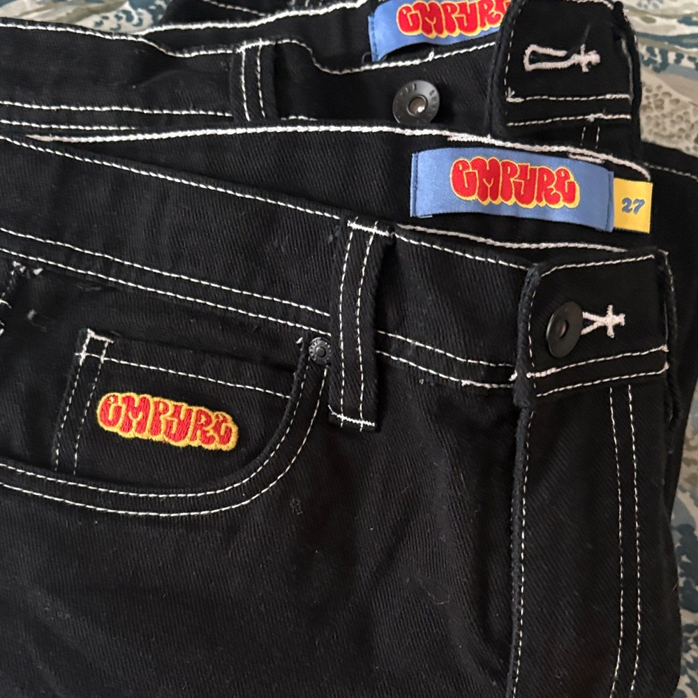 Empyre Black Jeans with Contrast Stitching - Picture 4 of 4